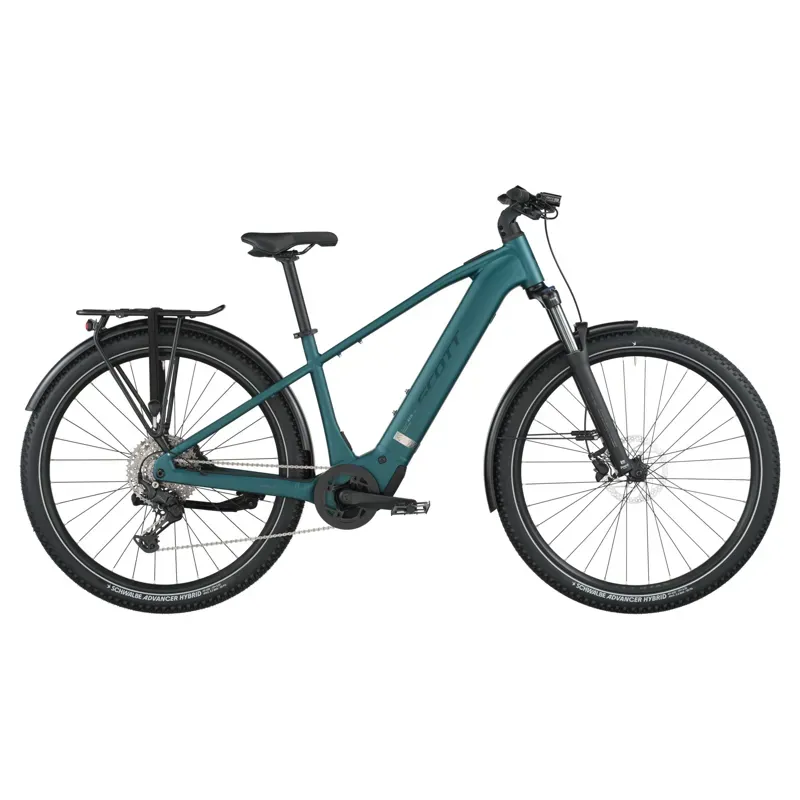 Scott Axis 30 eHybrid Bike in Cypress Green