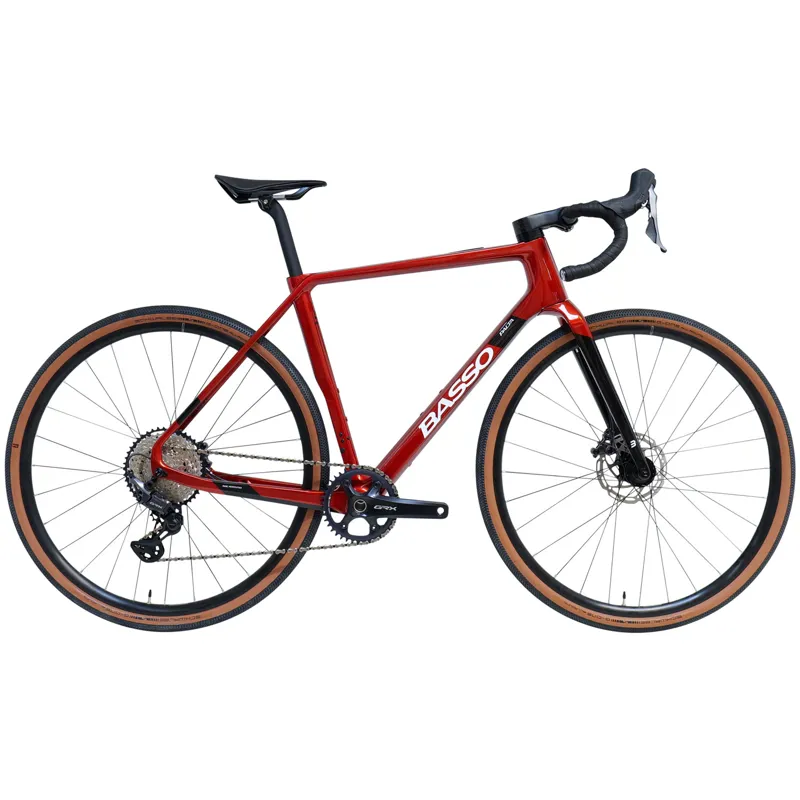 Basso Palta Shimano GRX 1X12 Mavic AllRoad1 Candy Red Gravel Bike-6