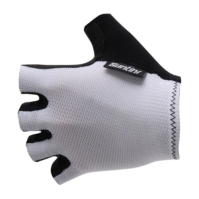 Santini 365 Brisk Short Finger Gloves in White