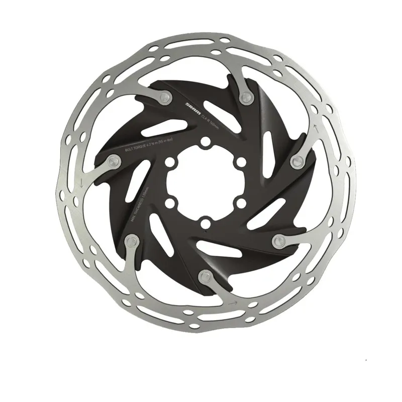 SRAM Centerline X 2-piece Centerlock Rounded Road Rotor in Black