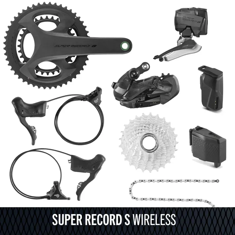 Super Record S Wireless Groupsets Black 17