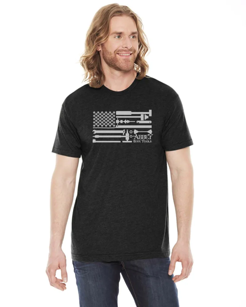 Abbey Bike Tools Abbey Flag T-Shirt in Black