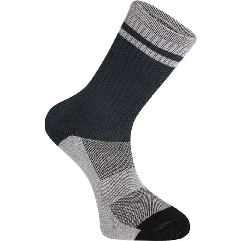 Madison Roam Extra Long Socks in Grey and Black