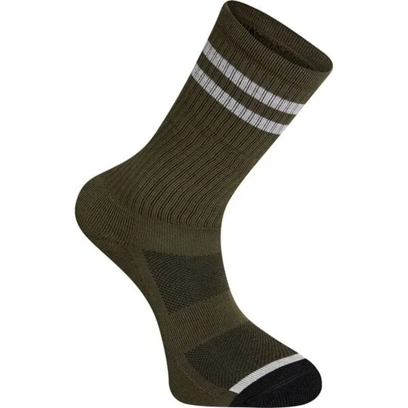 Madison Roam Extra Long Socks in Olive and Grey