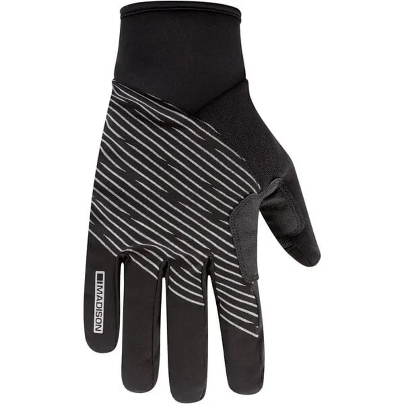 Madison Stellar Reflective Waterproof Thermal Gloves in Black