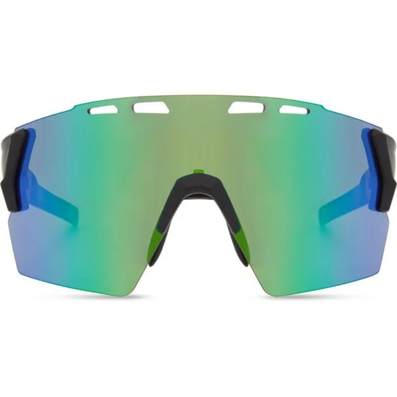 Madison Stealth II Glasses GY/ GN Matt Grey one size green mirror-4