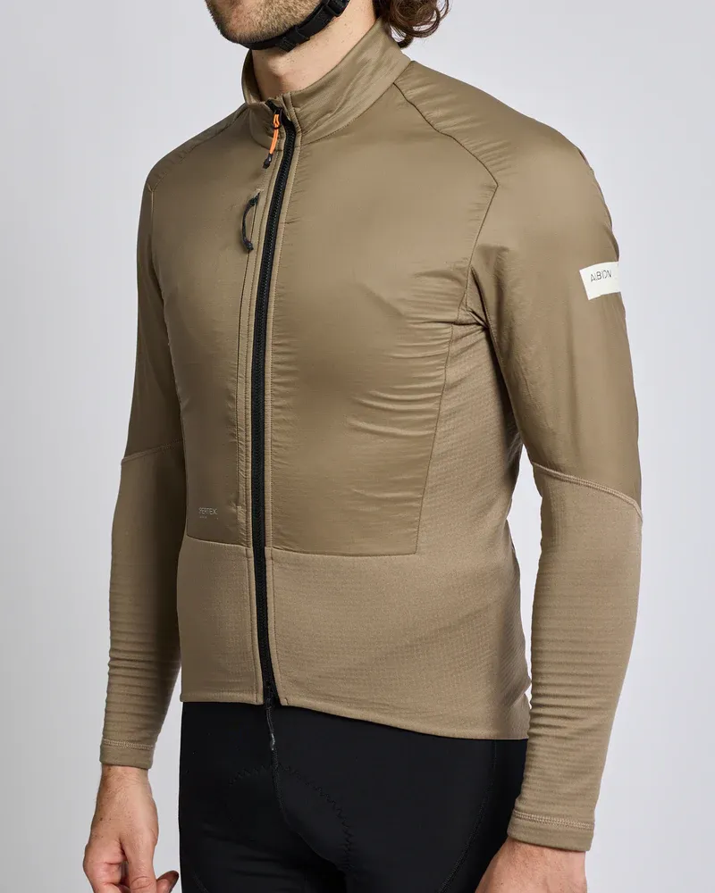 Albion Men's Thermal Wind Jersey in Dark Sand-1