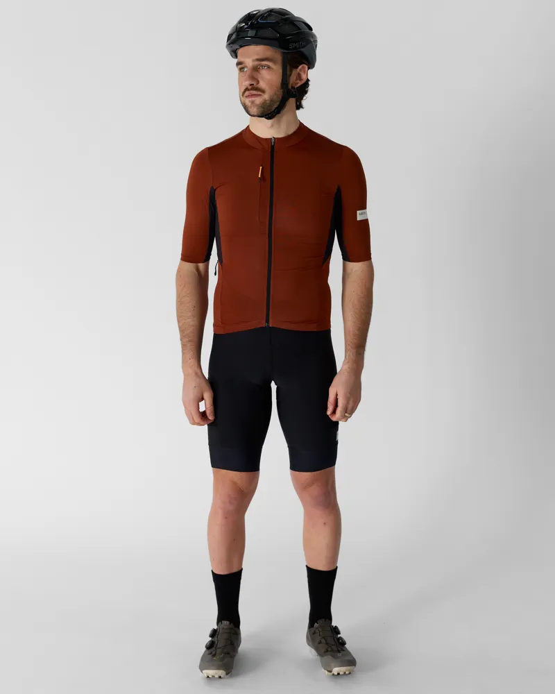 Albion Men's Traverse Jersey in Burnt Ochre - Ltd Ed Super7 collab-4