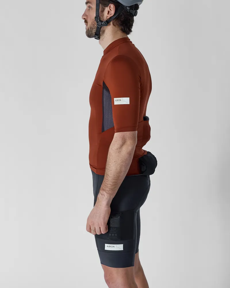 Albion Men's Traverse Jersey in Burnt Ochre - Ltd Ed Super7 collab-7