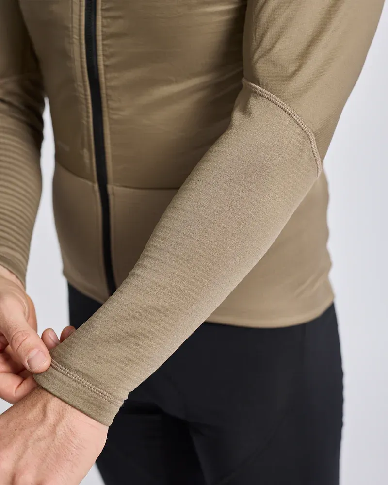 Albion Men's Thermal Wind Jersey in Dark Sand-3