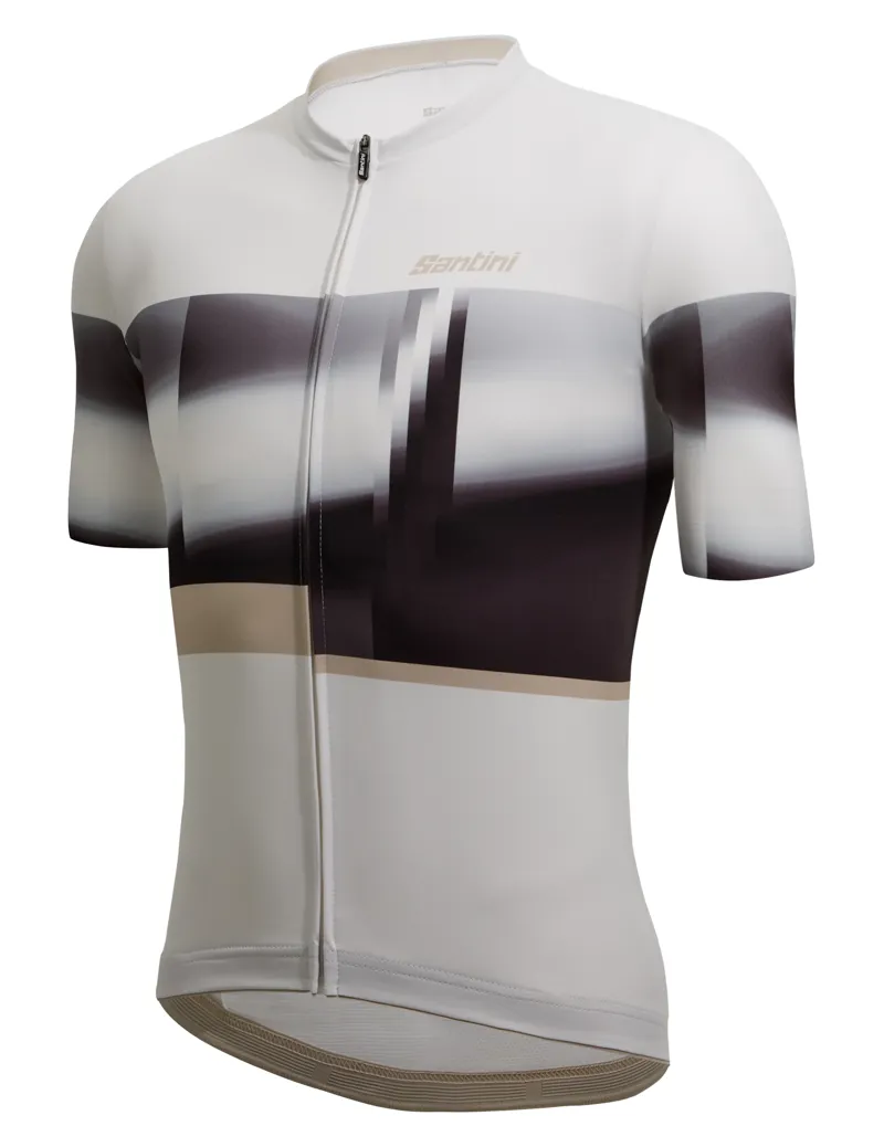 Santini Men's Mirage short sleeve jersey in white-1