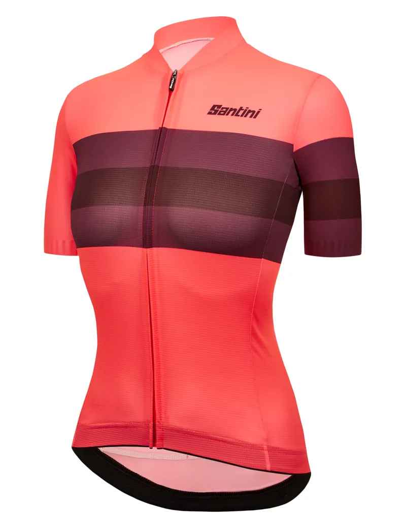 Santini Women's Eco Sleek Bengal Short Sleeve Jersey in pink-1