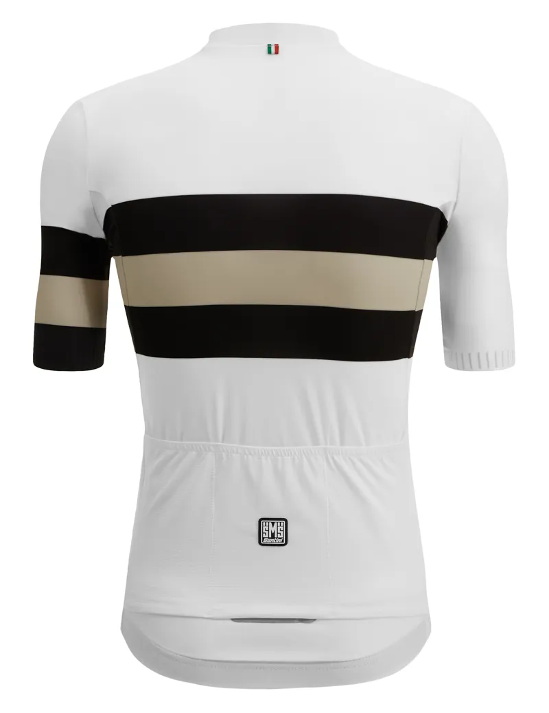 Santini Men's Eco Sleek Bengal Jersey in White-2