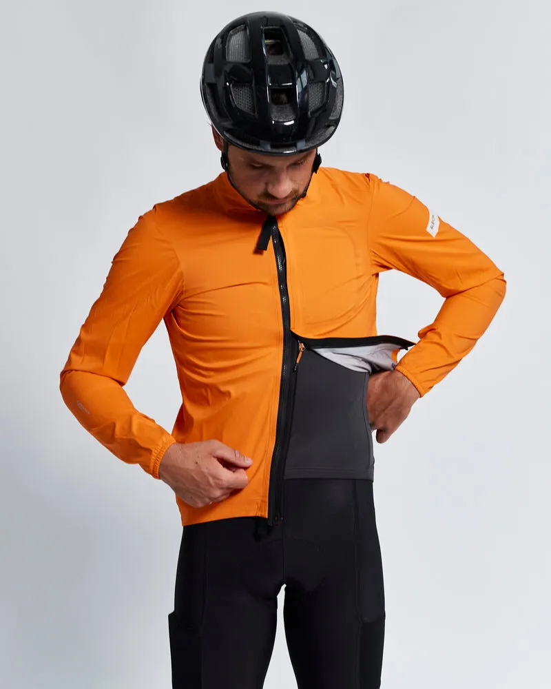 Albion Men's All Road Pertex Shield Rain Jacket in Orange-3