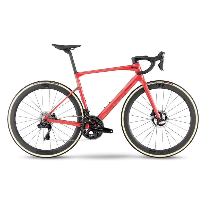 Bmc 2022 Roadmachine 01 One Dura Ace di2 2022: CORAL RED BLACK