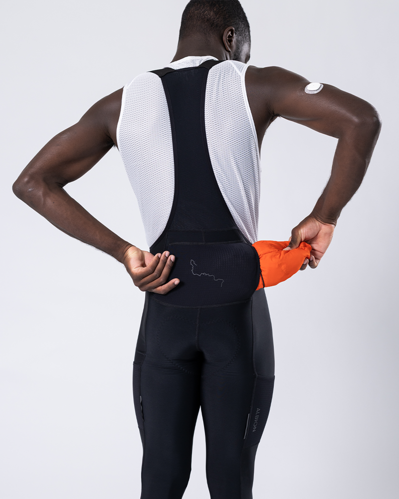 MEN'S THERMAL POCKET BIB TIGHTS in BLACK-2