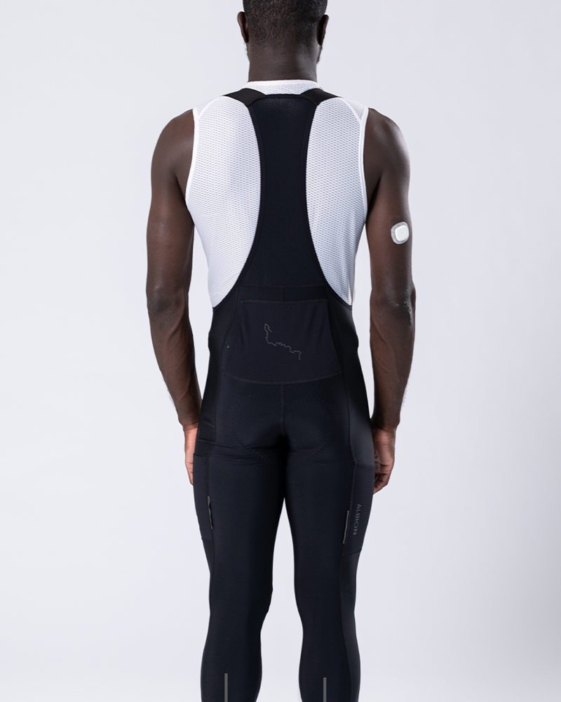 MEN'S THERMAL POCKET BIB TIGHTS in BLACK-3