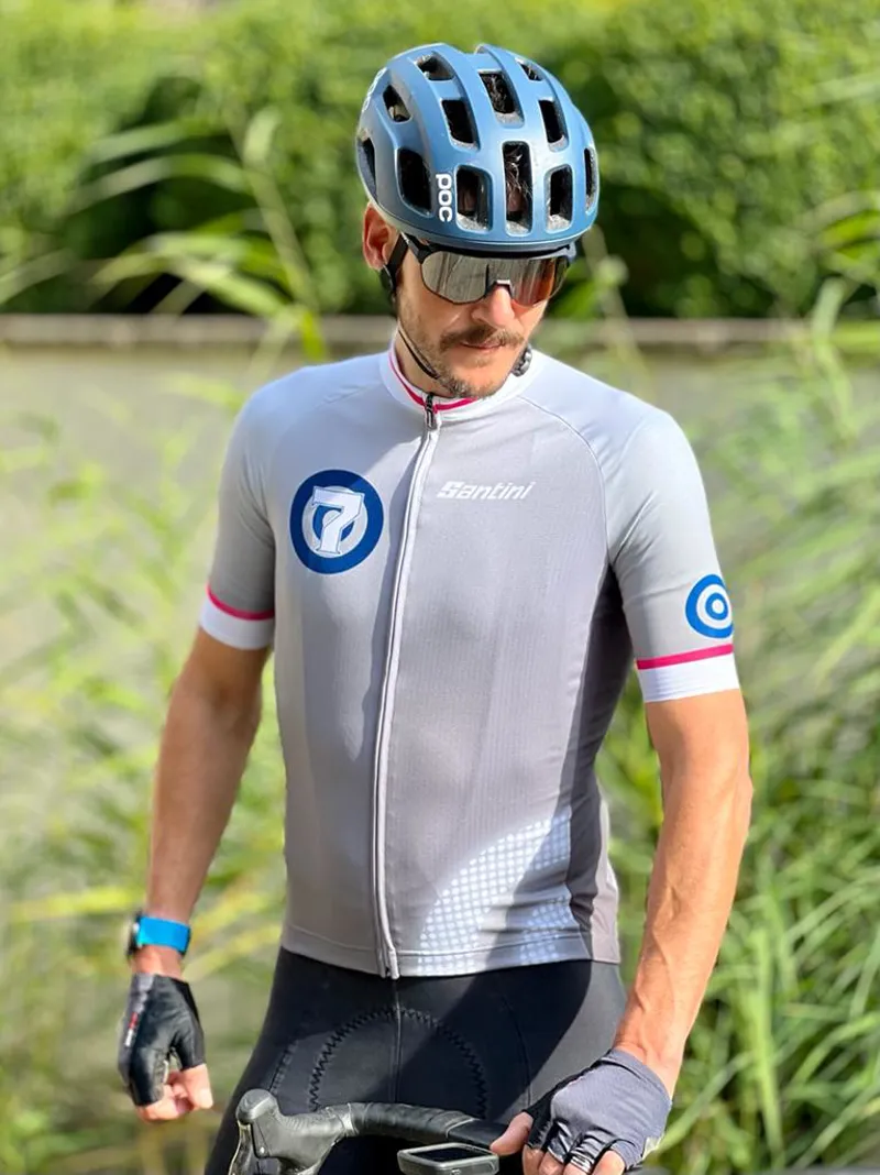 Super7Bikes x Santini Custom Karma Short Sleeve Cycling Jersey-4