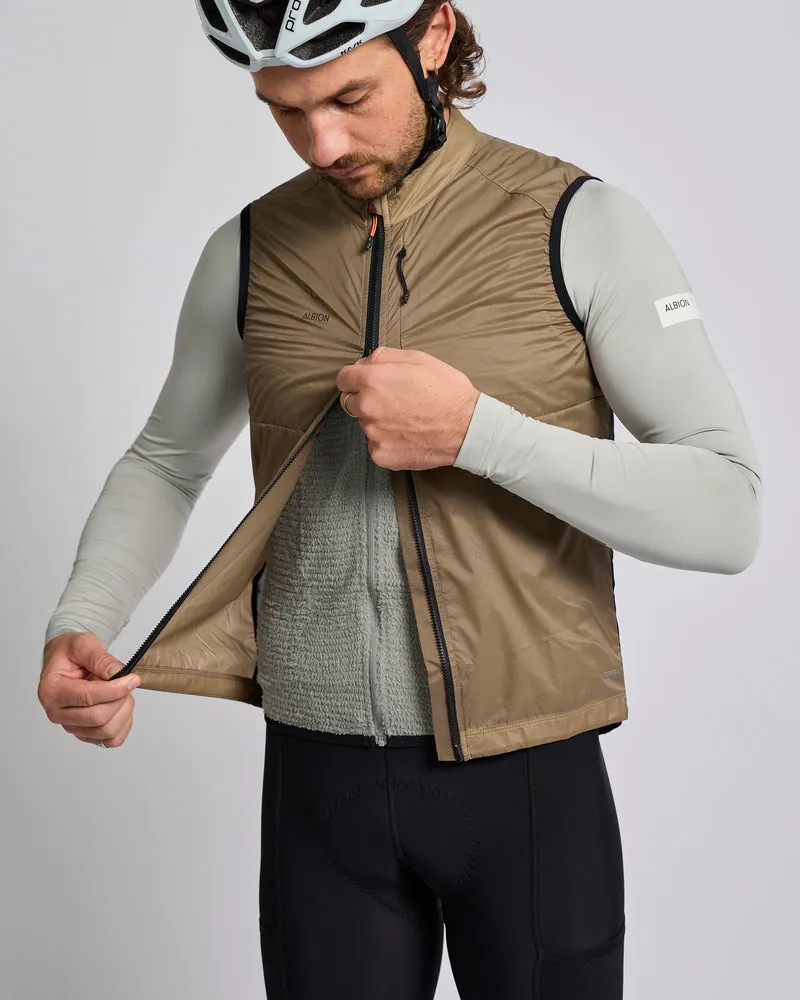 Albion Men's Wind Gillet in Dark Sand-4