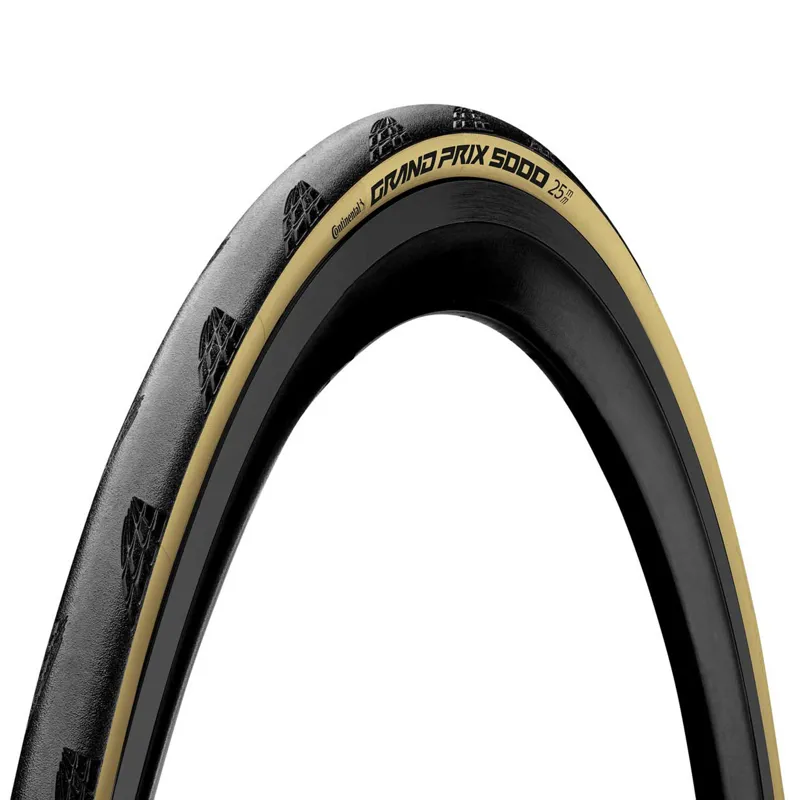 Continental Grand Prix 5000 Tyre - Foldable Blackchili Compound BLACK/CREAM 