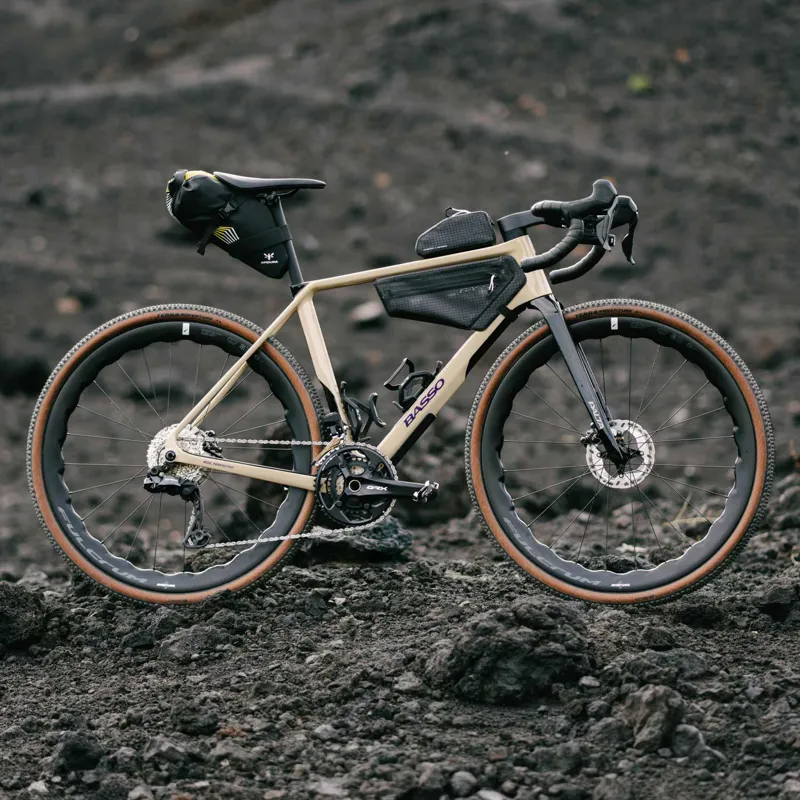 Basso Palta III GRX Di2 12x Purple Dust Gravel Bike in Sand-7