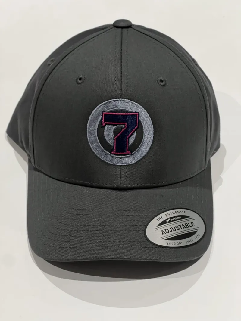 Super 7 Baseball Cap Grey / Blue Logo