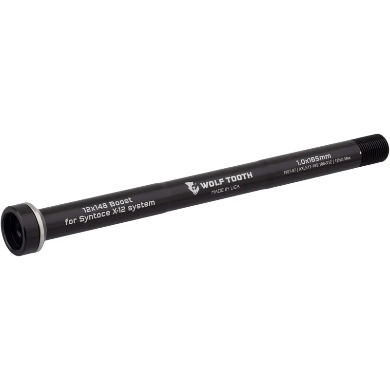 Wolf Tooth Rear Thru Axle For X-12 Pitch 1.0 142x12 148x12 159mm 165mm
