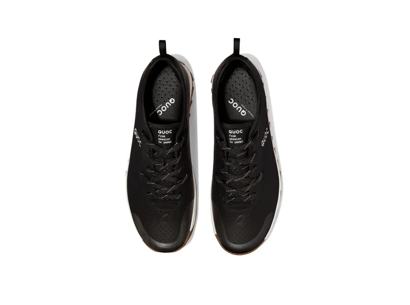 Quoc Weekend Cycling Sneaker - Black on White-2