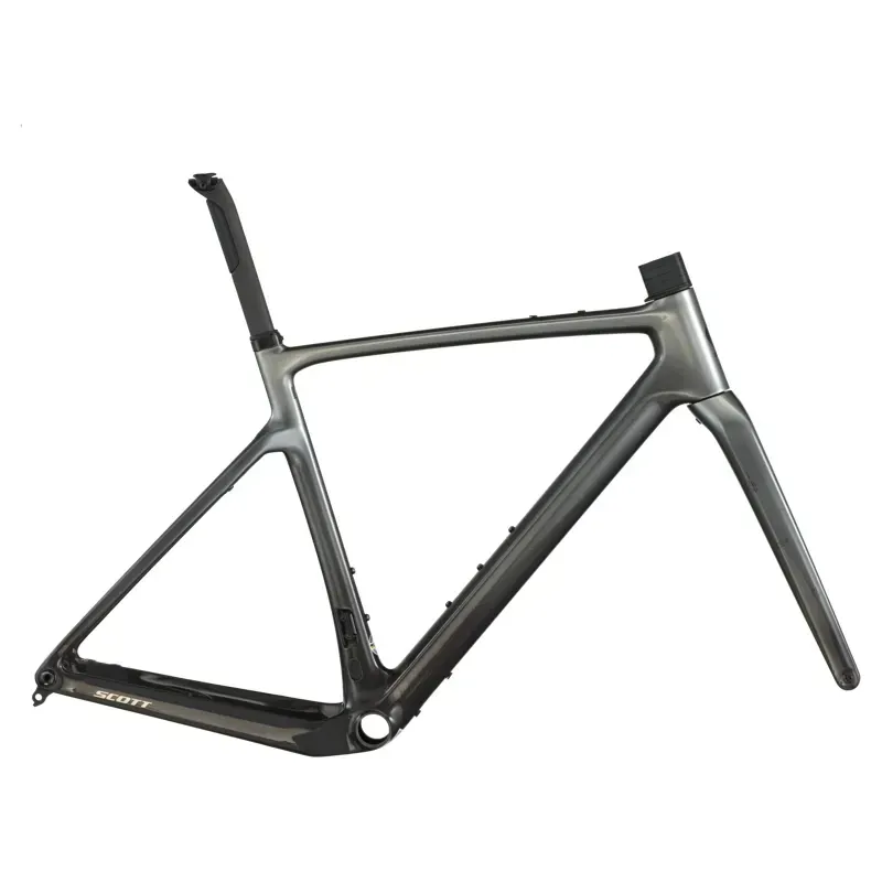 Scott Addict Gravel Team HMF Gravel Bike Frame Set in Chrome Silver-2