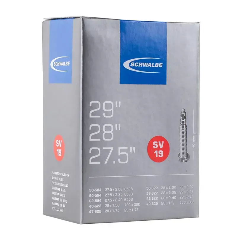 Schwalbe SV19 27.5/29-inch Inner Tube in Black-2