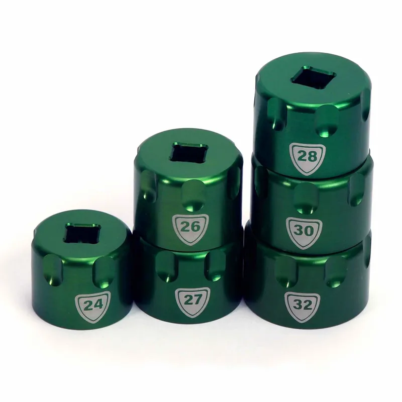 Abbey Bike Tools Top Cap Socket Set of 6 in Green