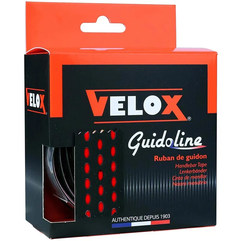 Velox Bi-Colour Dual Density Bar Tape in Black/Red