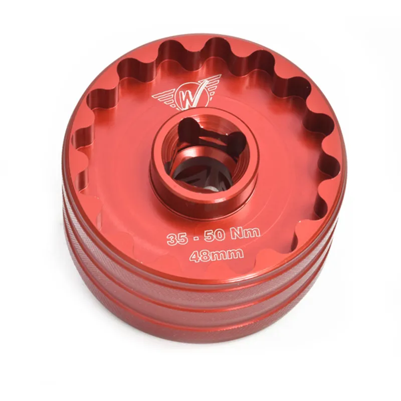 Wheels Manufacturing 48.5/44mm 16-notch Bottom Bracket Socket in Red